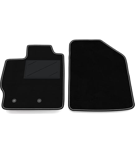 GPDESIGN Set 4 Tappetini Auto In Moquette Per Toyota Yaris 2005-2011 - Su Misura, Antiscivolo, Con Battitacco E Velcro - 2