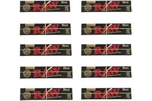 RAWTHENTIC (10X) RAW Black Rolling Papers - White Ash - BIGSMOKESUPPLIES