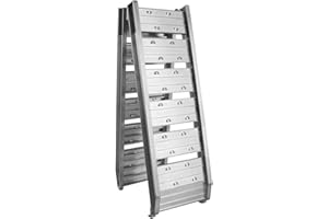 Wiltec Rampe de Chargement Pliable 1820 x 305 mm – capacité de Charge Max. 200 kg – en Aluminium – Rampe d'accès Utilitaire Moto ATV Quad remorque