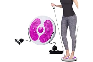 SOCLING Twist Core,Spinfit Sculpteur De Taille,Disque De Torsion, Disque Torsadé De Taille, avec Semelle De Massage pour Pieds,Planche D'équilibre pour Amincir La Taille, Les Hanches Et Les Cuisse