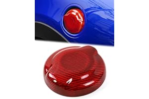 SHSBSCAR Dry Carbon Fiber Gas Fuel Cover Compatible with MINI Cooper S F55 5Door F56 3Door F57 Convertible 2014-on (Red)