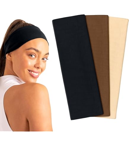 Fascia Capelli Sportiva Donna E Uomo - Larghezza 5-15 Cm - Antiscivolo E Traspirante - Per Yoga, Fitness, Corsa - Foto 4