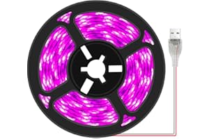 GEKLOK Luces de Cuerda de luz de Crecimiento Impermeable, Tiras de luz LED para Plantas de Crecimiento, para Plantas hidropónicas de Invernadero de Acuario, Flores de jardín Veg(3 m)