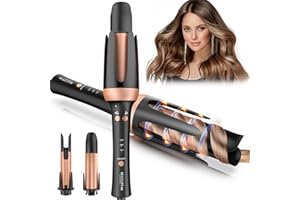 Lockenstab Automatisch Haarlocken Gerät-BESTOPE MIX Lockenstab mit 2 Aufsätzen 25/32mm, Automatischer Lockenstab von Einstellbare Temperatur und Schnell Aufheizen, Lockenstyler für Alle Haartypen