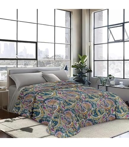 Tata Home Hilary Trapunta Invernale Imbottita 350 gr/mq Stampata Cuori Rossi in Morbida Microfibra di Poliestere Misura Letto 1 Piazza e Mezza 220x260 cm Dis. 52