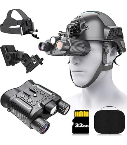 WOSPORTS Lunettes De Vision Nocturne 4K Avec Photo De 36 MP, Portée De