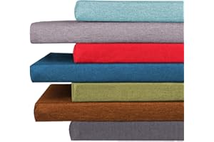 GGOTY Bench Seat Cushion 2 3 Seater,80/100/120/150cm Long Bench Chair Cushions Pads for Garden Indoor Outdoor Swing Patio Dining (Orange,100X40X3CM)