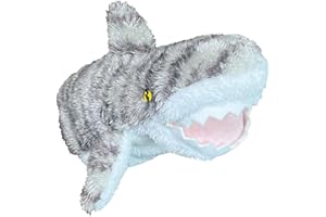 EcoBuddiez Hand Puppet - Tiburón Tigre de Deluxebase. Títeres de Peluche de tiburón para niños. Eco-Friendly Animal Toy Puppet para Pretend Play y Regalos de los niños.