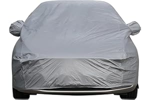 Sipobuy Housse de véhicule universelle, entièrement étanche, anti-rayures, durable, doublée, en coton respirant, très résistante