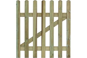 FAHD Traders 3x3Ft Wooden Garden Gate – Round Top Picket Fence Gate | FSC Certified, Pressure Treated Timber | Weather & Rot Resistant | Ideal for Garden Entrances & Farmhouses