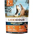 LICKICIOUS Nutritional Treats for Growth & Immunity 100g | Chewy Stick with 4 Animal Proteins Duck, Chicken, Egg, Lamb | Antioxidants, Vitamins, Minerals | Boost Health, Vitality & Muscle Development