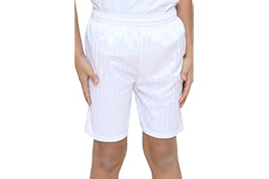 KHIM Short d'école en polyéthylène à rayures pour enfants - Pour la gym, le sport, le football, le cyclisme