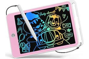 ORSEN Tavoletta Grafica LCD per Bambini 8.5 Pollici, Lavagna Cancellabile per Stimolare la Creatività, Lavagnetta Magica Regali di Compleanno Per 3 4 5 6 7 8 anni Ragazzi Ragazze (Bianco Rosa)