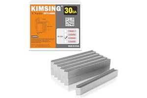 CHINA-TOP SILVER Chiodi a V da 12 mm 30 Gauge 10,3 mm di diametro 12 mm di lunghezza Chiodi a V per legno duro per la chiodatrice per cornici V1015 4.000 PCS/BOX