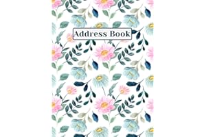 Address Book Small: small address book for purse. address book pocket size. Address Book Small with A-Z Tabs. small Address Books with Alphabet Index for All Your Contacts! 4 x 6 in _ve