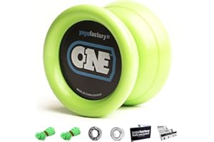 YoYo Factory One Yo-yo - Verde (De Principiante a Profesional, Cuerda e Instrucciones Incluidas)