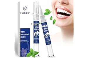 BABY MOLOVE 2 Pièce Saveur Menthe Stylo Gel Blanchiment,Stylo de Blanchiment Dentaire Professionnel, Gel de Blanchiment des Dents,Blanchiment des dents Facile et Efficace,Nettoyer la Saleté Dentaire