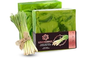 PANU NATURAL Panu Citronella Soap - Sapone da doccia vegano per tutti i tipi di pelle - Sapone naturale come gel doccia solido e shampoo solido - Pezzo di doccia naturale - Sapone senza animali