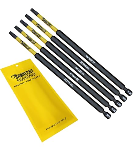 Rennie Tools 5x T30 Torx-Schlagschrauber-Bits, 150 Mm Lang, Schwarz Oxidiert – Für Hohes Drehmoment