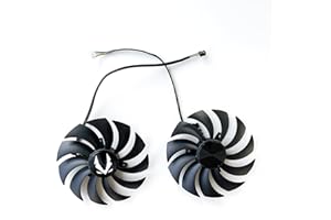SISS Wentylator karty graficznej chłodzący do Zotac Gaming RTX 3070 AMP Holo Fan zamiennik GAA8S2U, średnica wentylatora 100 mm, zestaw 2 sztuk