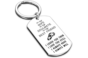 Nimteve Wife Gifts From Husband Valentines Gifts For Wife Anniversary Wife Birthday Gifts Wife Keyring Wife Jewellery Wifey Keychain (to my wife)