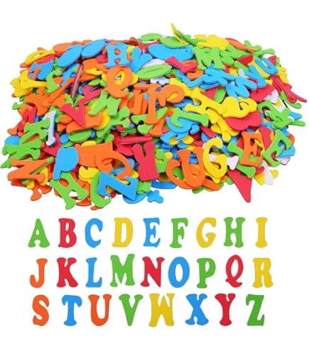 Rayher Cifre In Gommapiuma Glitter - 3cm, Adesive, 100 Pezzi, Colori Misti - Foto 9