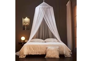 May Huang Moskitiera, kopuła moskitiera, moskitiera, podwójne łóżko, łóżko typu queen size i łóżko king-size na owady i kurz, łatwy i szybki montaż 60 × 250 × 1100 cm