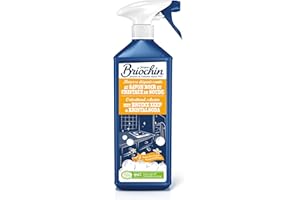 JACQUES BRIOCHIN - Mousse Dégraissante Cuisine -Savon Noir et Cristaux de Soude - Dégraisse - 99% d'Ingrédients d'Origine Naturelle - - Fabriqué En France - 750mL