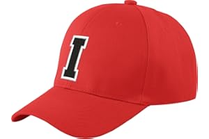 MFAZ MOREFAZ LTD Gorra de béisbol infantil, diseño con letras, unisex, color rojo multicolor I Regular