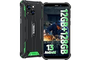 OUKITEL WP32 Android 13 Outdoor Handy 12GB+128GB (1TB Erweiterbar) Rugged Smartphone Ohne Vertrag 5,93 Zoll HD+ baustellenhandy 20MP+5MP Kamera 4G Dual SIM,IP68/NFC/OTG/GPS/Face ID
