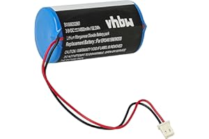 vhbw Batería reemplaza Visonic 0-9912-K, ER34615M/W200, ER34615M, 88030498 para instalación Alarma, Sistema de Alarma (14500 mAh, 3,6 V, Li-SOCl2)