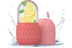 WishesMar Ice Roller Facial Masajeador de Hielo para Rostro y Ojos Rodillo de hielo cara - Alivia Eficazmente la Hinchazón, Reduce los Poros, Anti Arrugas, Mejora la Elasticidad de la Piel