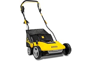 Garland Scar 322E-V23 - Escarificador eléctrico 1800W, Ancho 37 cm, para césped hasta 300 m², Regulable en Profundidad, escarificador de césped con Rodillos Intercambiables.