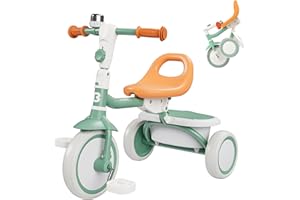 besrey Triciclos Para niños de 18 Meses a 5 años, triciclo Para niños pequeños, triciclos Para niños de 2 a 5 años, Regalo y juguetes Para niños y niñas, triciclos Para niños pequeños, Verde