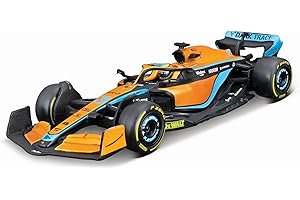 Bburago Formula 1 MCLAREN F1 MCL 36 (2022) with Helmet Norris 1:43 Scale Die-Cast Collectible Race Car