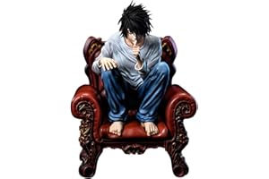 Keyhvao 15CM Cool L Action Figure Divano Squat Posizione L Modello Statua Death Note Anime Figure PVC Materiale Decorazione Regali per Fan e Amici