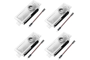 MeYuxg 4pcs Car Door Projector Lights, LED Light Logo Welcome Light Compatible for 1/2/3/5/6/7/8/X1/X2/X3/X4/X5/X6/X7/M/GT Series