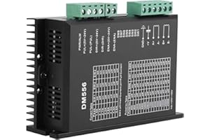 YOSOO HEALTH GEAR DM556 Stepper Motor Driver, DC 24V-50V 1.0A-5.6A Digital Stepper Motor Driver Controller 2 Phase Motor Driver Board for 42/57 Stepper Motor Automation Equipment