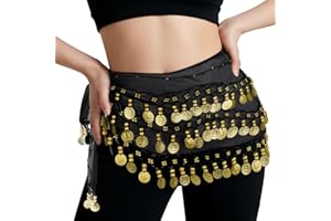 DAOOZHU Bauchtanz Hüfttuch 145 cm,Atmungsaktiv, Leicht Fließend für Yoga, Fitness