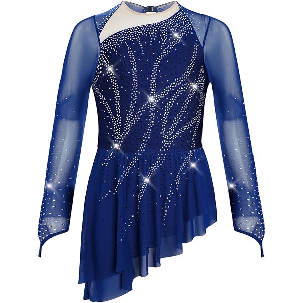 dPois Enfant Fille Justaucorps Gymnastique sans Manches Brillant Métallique Leotard Body Gym Danse Tenue Patinage Artistique Costume Spectacle 5-16 Ans A Blanc&Rose Vif 13-14 Ans