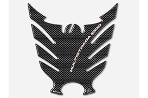 labelbike - Adesivo 3D Moto Paraserbatoio Protezione e Decorazione in Resina compatibile con Ducati Multistrada 1200 2010-2014 - Colore Carbonio