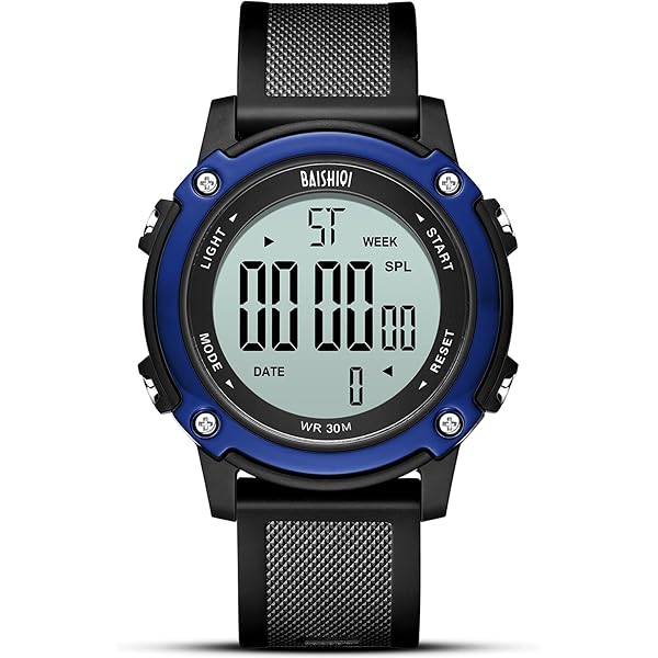 Montre Militaire Homme LN LENQIN - Étanche 50m - Chronomètre, Alarme, Rétroéclairage - Bracelet Silicone - Cadeau Homme Sportif