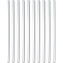ULTECHNOVO 12pcs Glass Stirring Rods Lab Stirrers Paint Mixers Smooth Tips Buret Mixers