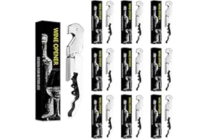 VAVAVIA Korkenzieher Weinöffner,3-in-1 Kellnermesser + Flaschenöffner + Kurzmesser Kapseln,Wein- und Bieröffner Edelstahl (5, weiß)