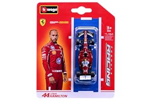 Bburago 1:64 Scale Diecast Model 2025 Ferrari SF-25 Formula 1 Race Car - #44 Lewis Hamilton