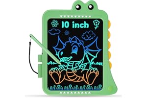 Toddler Toys for Boys Girls Age 3 4 5 6, ScriMemo 10-Inch Kids Doodle Board Writing tablet, Portable Toddlers Travel Toy, Holiday Toys Birthday Gifts for 3 4 5 6 Year Old Kids (Green)