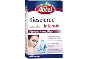 ‎ABTEI Abtei Kieselerde Intensiv Kapseln, 60 Stück, feste Nägel, schöne Haare, gesunde Haut und festes Bindegewebe, 1-er Pack (1 x 60 St.)