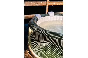 MINAVIDA MSpa aufblasbarer Whirlpool 2023 Meteor NEU C-ME062 | Indoor Outdoor Pool | XXL 6 Pers. UVC | LED | bis 40°C | TÜV GS | bis 1429 L