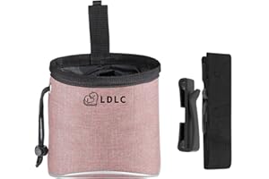 GOTRUST Leckerlibeutel für Hunde, Wasserdicht Futterbeutel Hundetraining Klein, Hundetraining Futterbeutel, Multifunktionale Futtertasche Hundesnackbeutel mit Kotbeutelspender Verstellbarer Gürtel