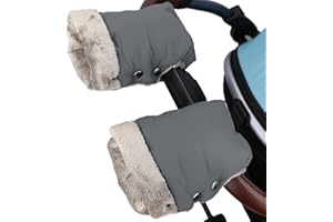 TBoonor Guanti Passeggino Scaldamani Passeggino per Passeggino Antigelo Guanti Manicotto Guanti Impermeabili con Interno in Pile Proteggi-mani Accessori di Dimensioni Universali per Passeggino